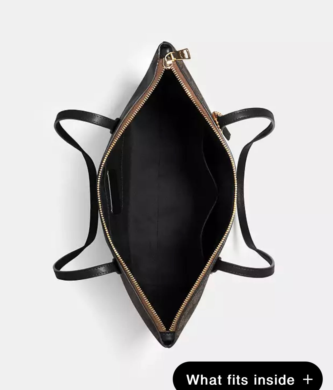 Coach Zip Top Tote Bag In Signature Canvas