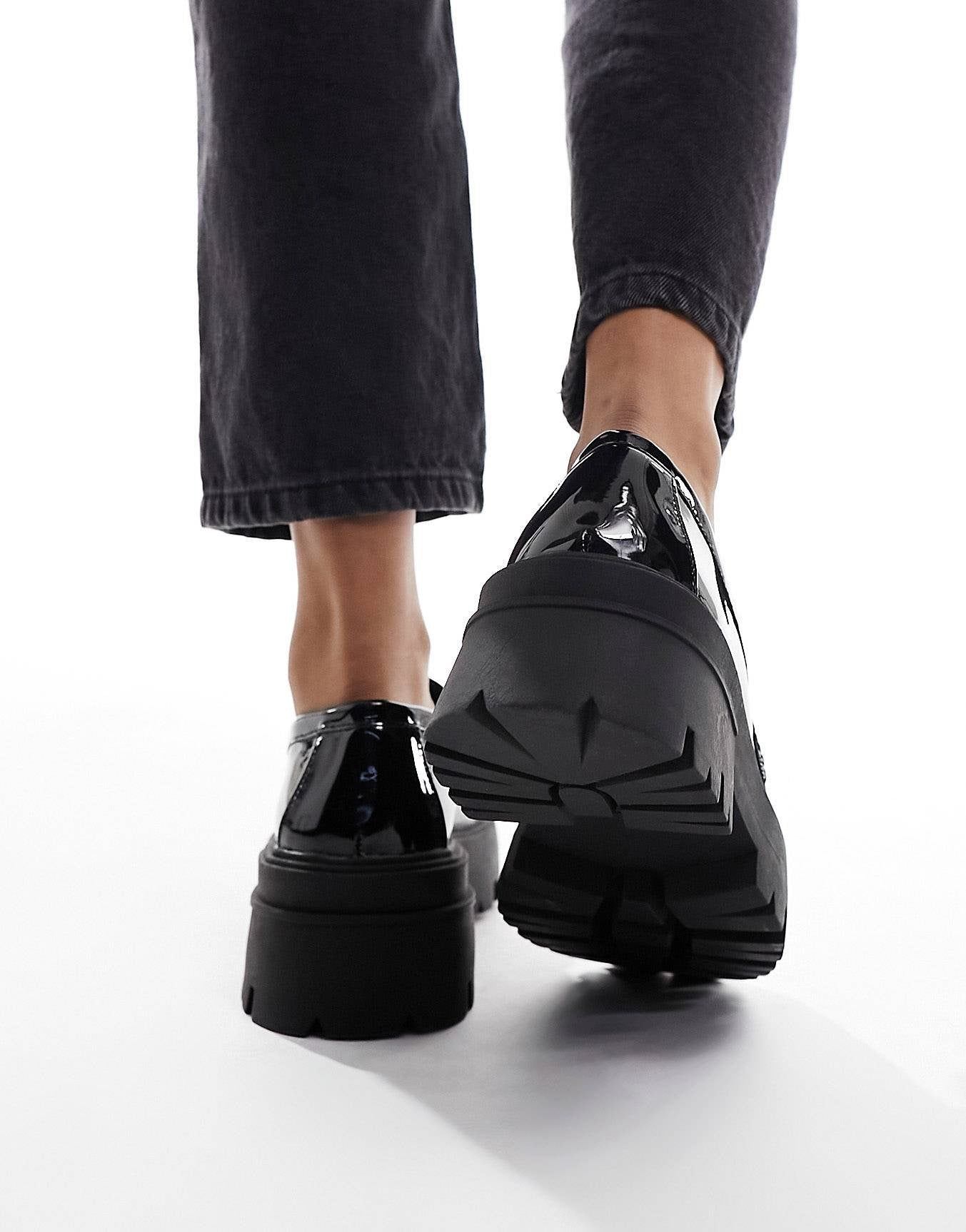 Elle Patent Faux Leather Loafers