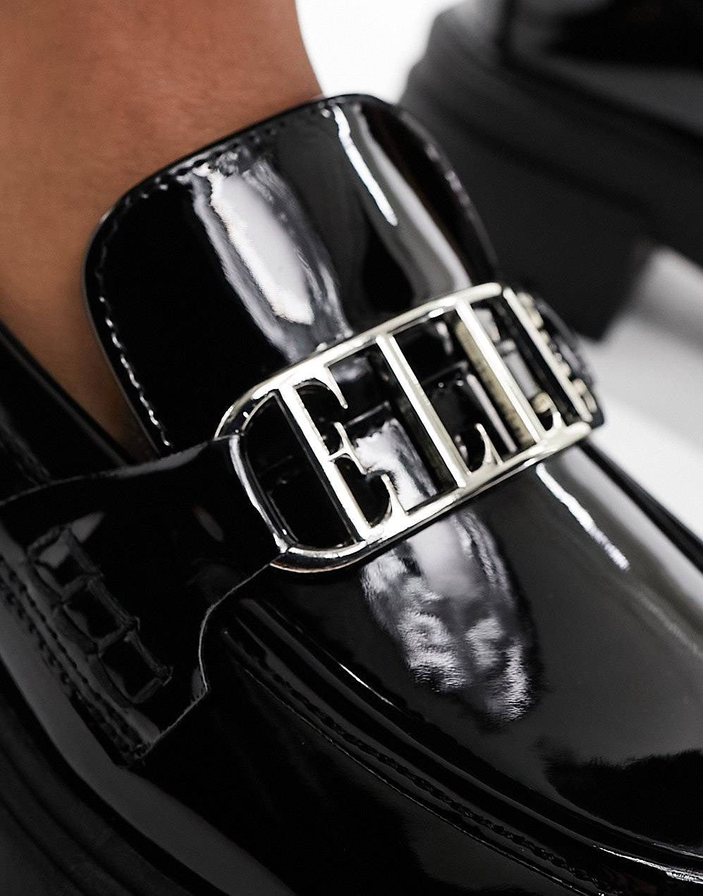 Elle Patent Faux Leather Loafers