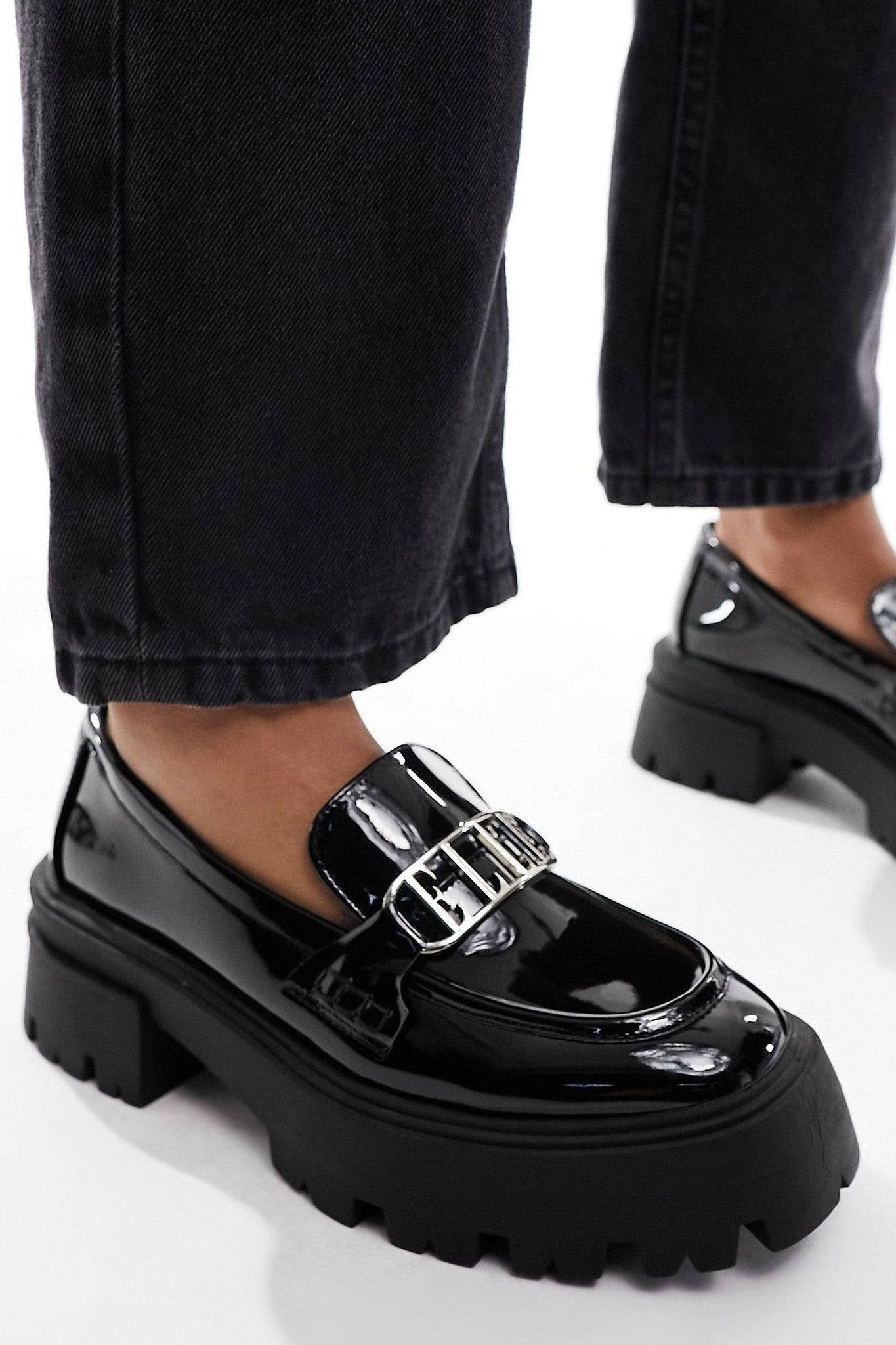 Elle Patent Faux Leather Loafers