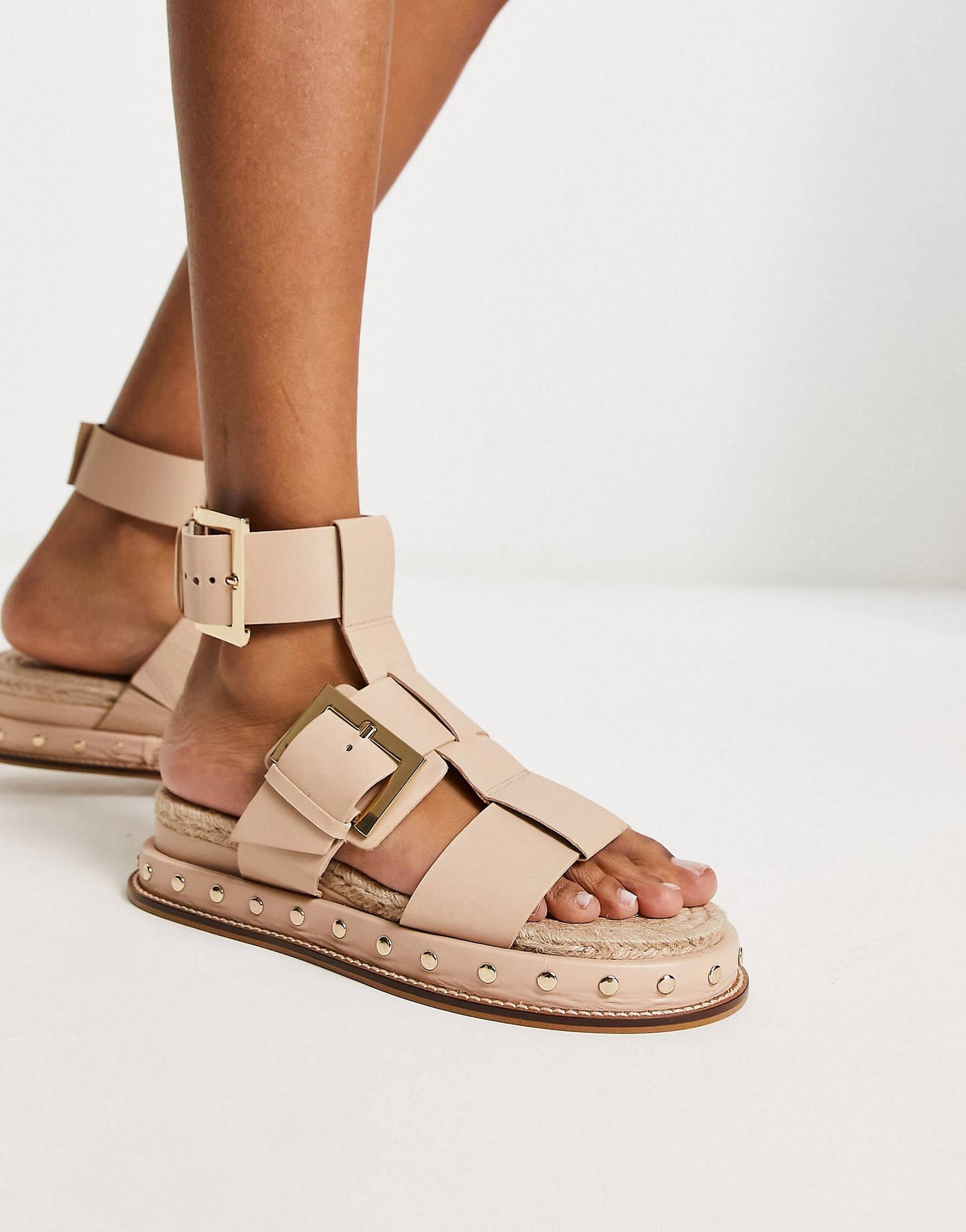 ASOS DESIGN Leather Espadrilles