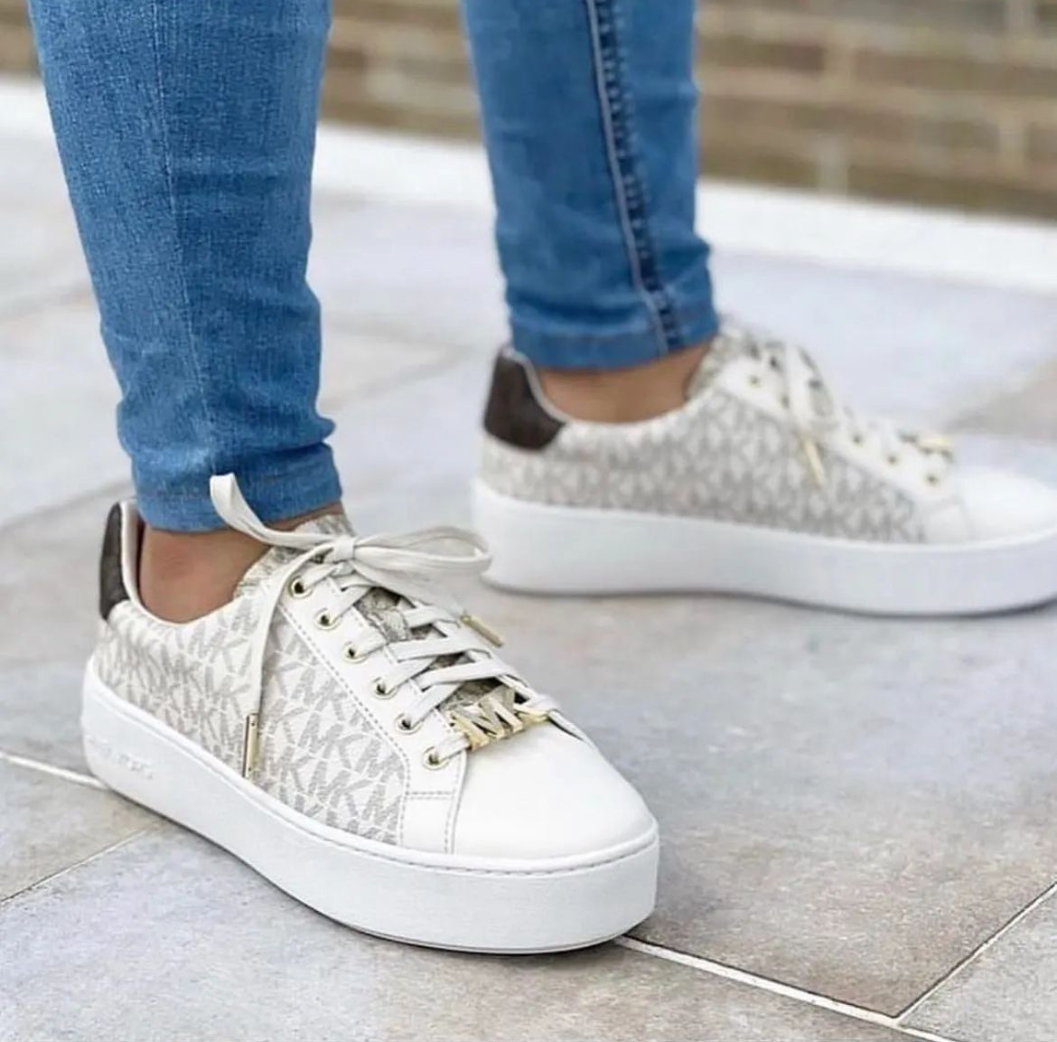 Michael Kors Poppy Color-Block Logo Sneaker