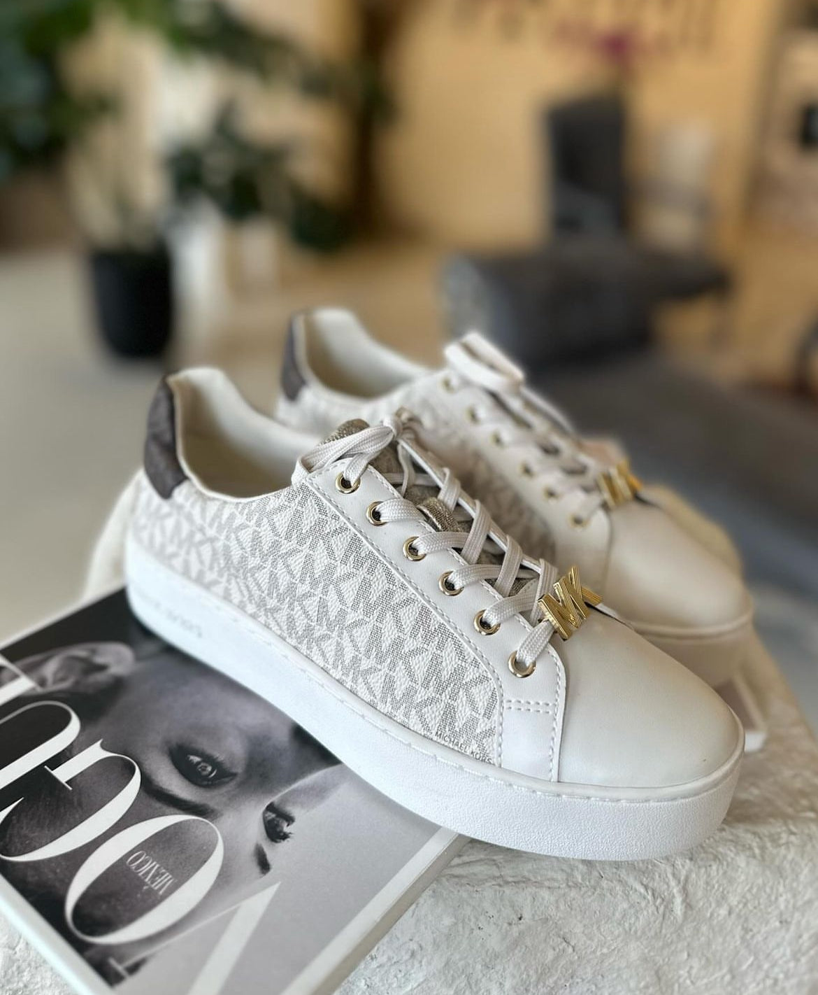 Michael Kors Poppy Color-Block Logo Sneaker